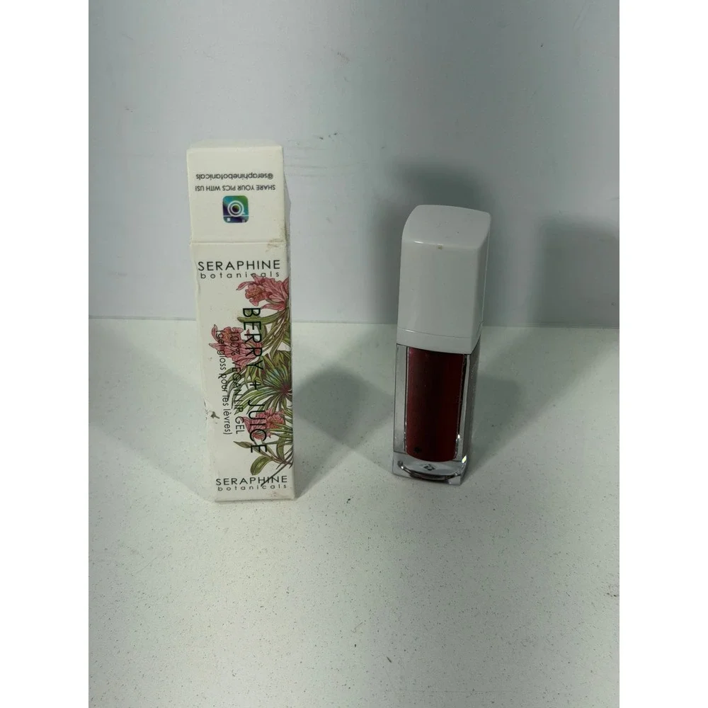Seraphine Botanicals Berry + Juice 100% Vegan Lip Gel Cherry Compote 6mL NEW